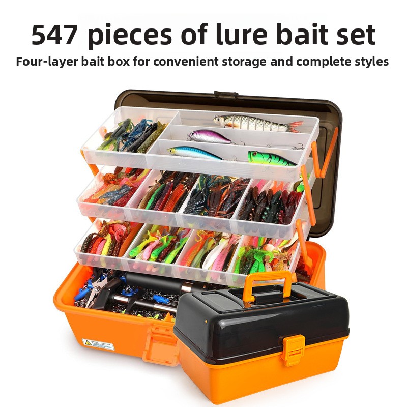 Fishing Lure Accessories - Large 4-Layer Outdoor Fishing Soft Lure